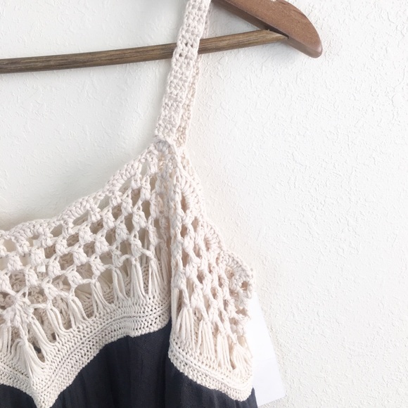 Dreamers NWT Boho Crocheted Peasant Top - Picture 4 of 8